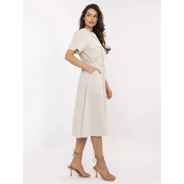  Dámské šaty ITALY MODA MI-SK-109898.68 BEIGE 