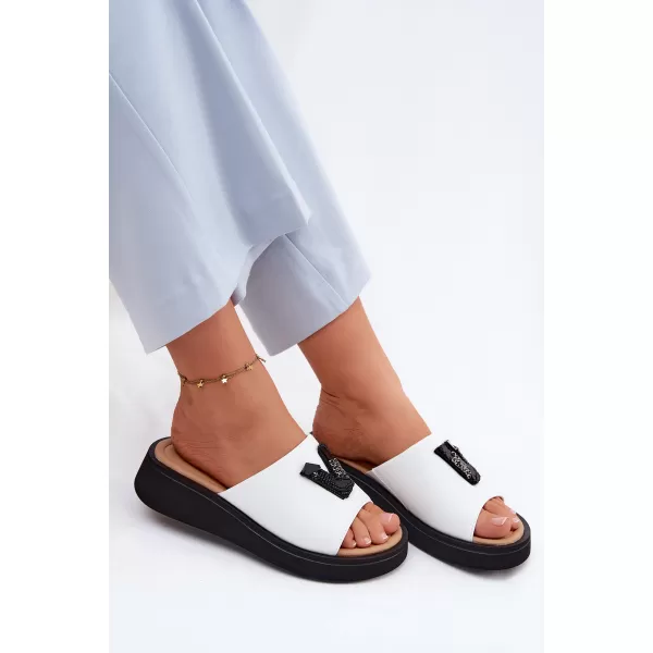  Dámské pantofle VINCEZA 66950 WHITE 