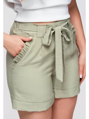 Dámské kraťasy OMBRE OW-ST-E0006 KHAKI