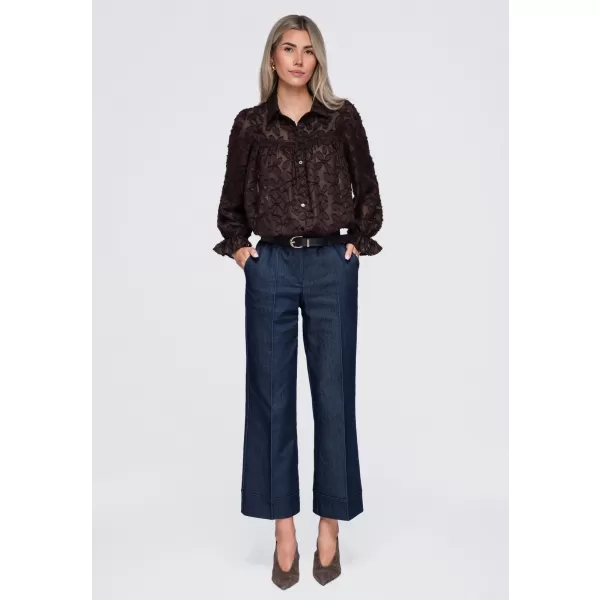  Dámská košile OMBRE OW-SH-E0074 BROWN 
