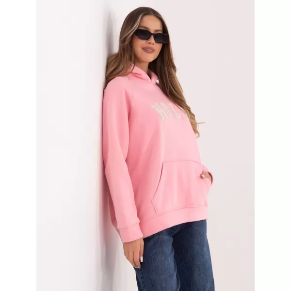  Dámská mikina RUE PARIS RV-BL-A1082.10 BRIGHT PINK 