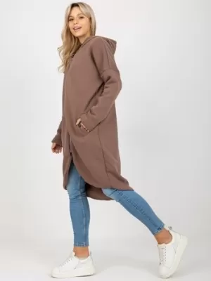 Dámská mikina RUE PARIS RV-BL-4858-1.99P BROWN