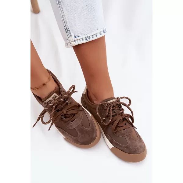  Dámské tenisky BIG STAR SHOES UU274002 BROWN/BEIGE 