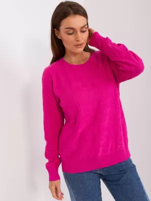 Dámský svetr WOOL FASHION ITALIA AT-SW-2231A.00P FUCHSIA
