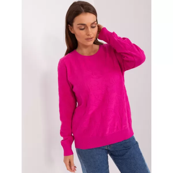  Dámský svetr WOOL FASHION ITALIA AT-SW-2231A.00P FUCHSIA 