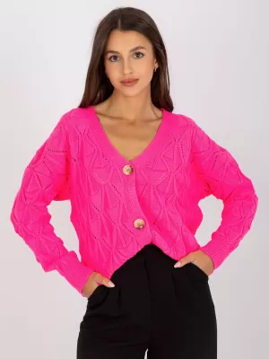 Dámský svetr RUE PARIS LC-SW-8035.06X FLUO PINK