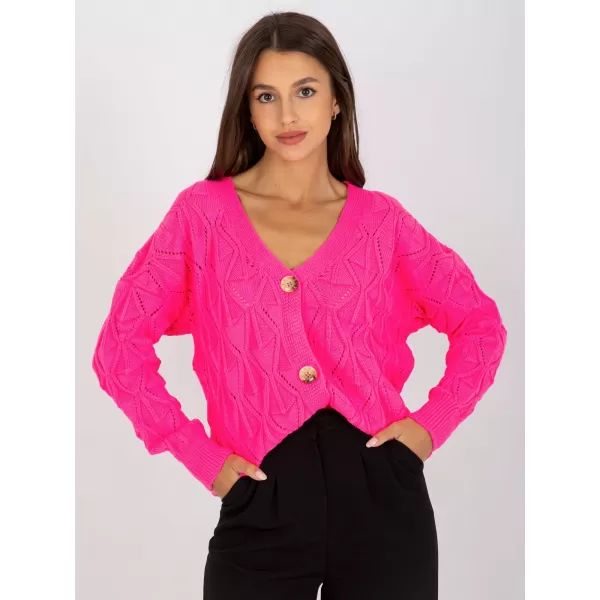  Dámský svetr RUE PARIS LC-SW-8035.06X FLUO PINK 