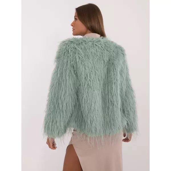 Dámská bunda WOOL FASHION ITALIA AT-KR-2359.96P PISTACHIO 