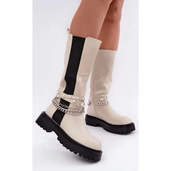  Dámské kozačky BOTO C-187 BEIGE 