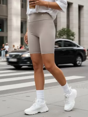 Dámské kraťasy DSTREET SVĚTLE ŠEDÁ