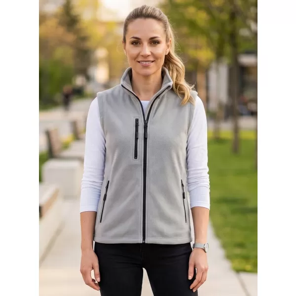  Dámská fleece vesta MALFINI EXIT W-525 SVĚTLE ŠEDÁ 