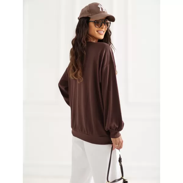  Dámská mikina RUE PARIS RV-BL-A1220.11 DARK BROWN 