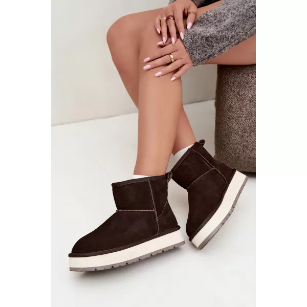  Dámské boty BIG STAR SHOES UU274693 BROWN/BEIGE 