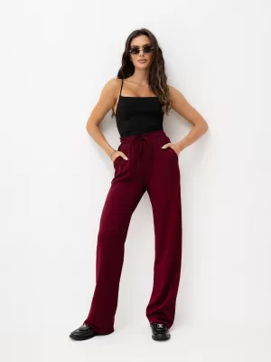 Dámské tepláky LAKERTA LK-SP-510234.95 BURGUNDY