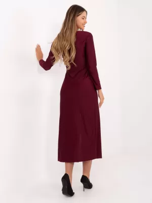 Dámské šaty ITALY MODA IT-SK-21609.83 BURGUNDY