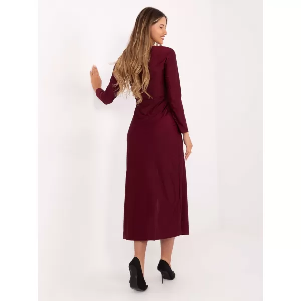 Dámské šaty ITALY MODA IT-SK-21609.83 BURGUNDY 