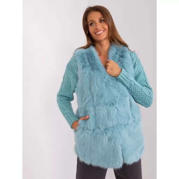  Dámská vesta WOOL FASHION ITALIA AT-KZ-2368.00P MINT 