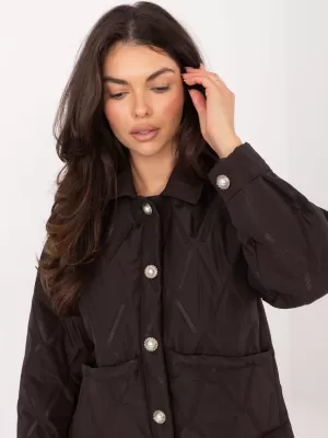 Dámská bunda RUE PARIS IT-KR-FL9626.77 DARK BROWN
