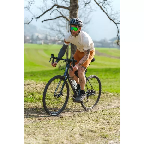  Pánský cyklo dres NORDBLANC CAMEL NBSMF8079 BÉŽOVÁ 