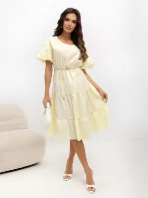 Dámské šaty ITALY MODA MO-SK-8849.14 BRIGHT YELLOW