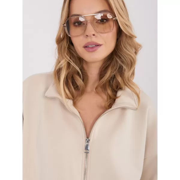  Dámská mikina FACTORY PRICE SM-BL-A1562.33 LIGHT BEIGE 