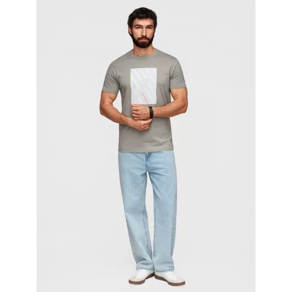  Pánské triko OMBRE OM-TSPT-0259 GREY 