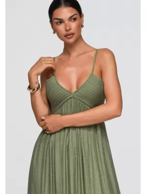 Dámské šaty OMBRE OW-DLR-E0009 GREEN
