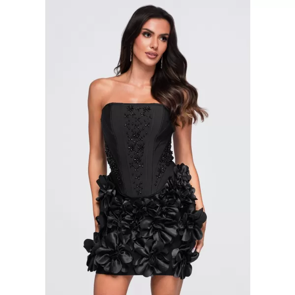  Dámské šaty LARICA LA-OM-DLR455 BLACK 