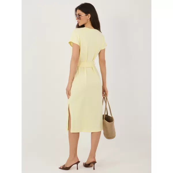 Dámské šaty RUE PARIS RV-SK-A1231.19 BRIGHT YELLOW 