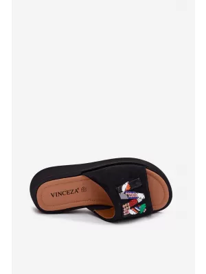 Dámské pantofle VINCEZA 66942 BLACK