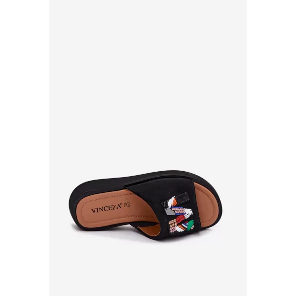  Dámské pantofle VINCEZA 66942 BLACK 