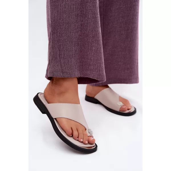  Dámské žabky VINCEZA 62307 BEIGE 
