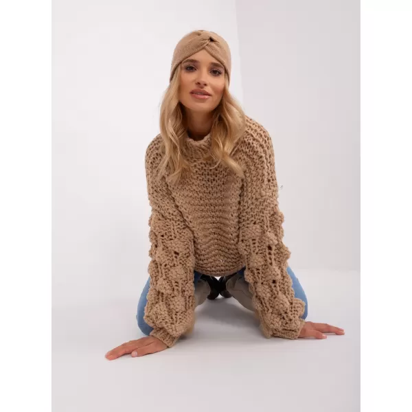  Dámský svetr WOOL FASHION ITALIA AT-SW-2382.97P BEIGE 