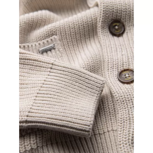  Pánský kardigan OMBRE OM-SWCD-0200 BEIGE 