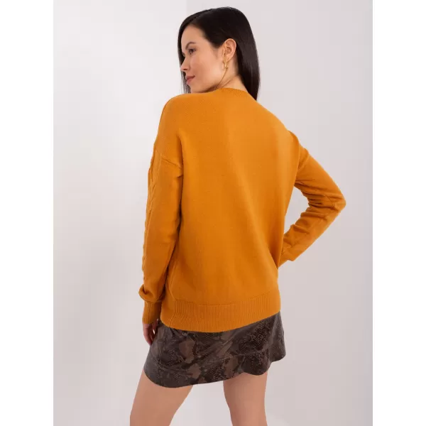  Dámský svetr WOOL FASHION ITALIA AT-SW-2340.22 DARK YELLOW 