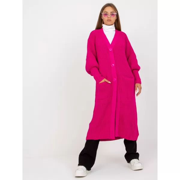  Dámský kardigan OCH BELLA TW-SW-BL-0100.38X FUCHSIA 