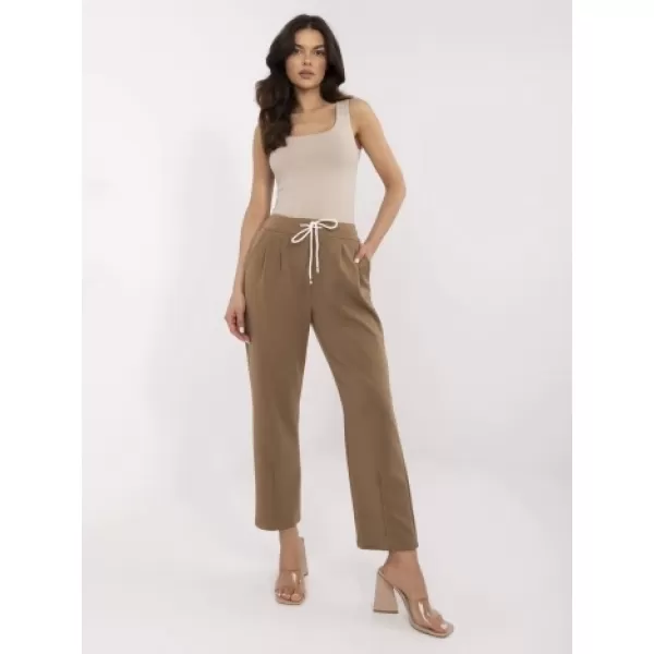 Dámské kalhoty ITALY MODA DHJ-SP-20523.66P LIGHT BROWN 