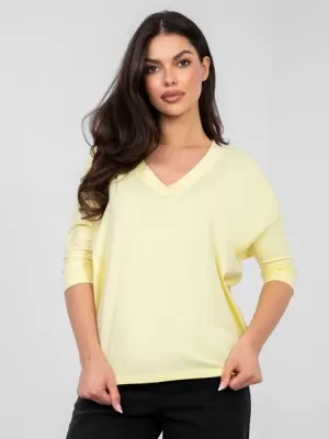 Dámské triko RUE PARIS RV-BZ-A1186.89 BRIGHT YELLOW