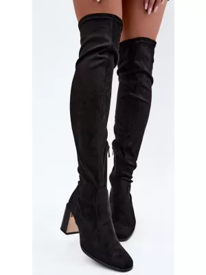Dámské kozačky BOTO 1623 BLACK SUEDE