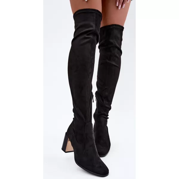  Dámské kozačky BOTO 1623 BLACK SUEDE 