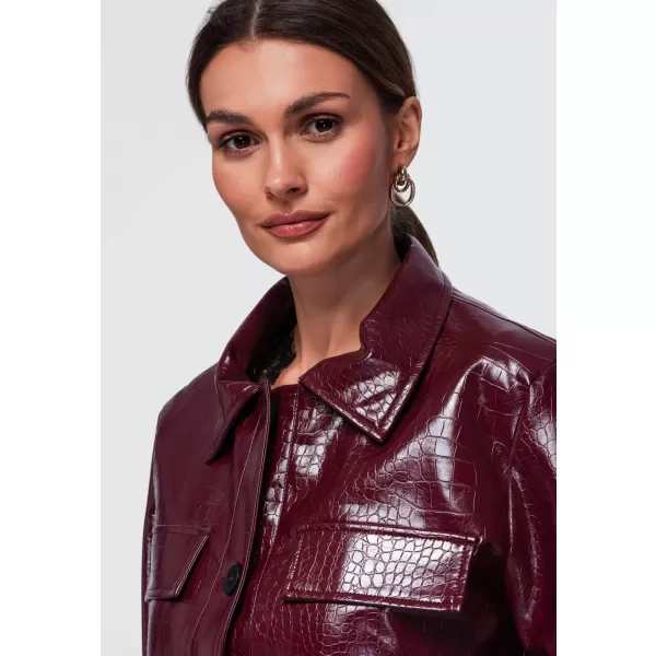  Dámská bunda OMBRE OW-JAFL-0145 BURGUNDY 