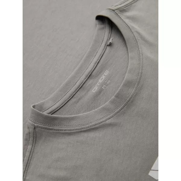 Pánské triko OMBRE OM-TSPT-0259 GREY 