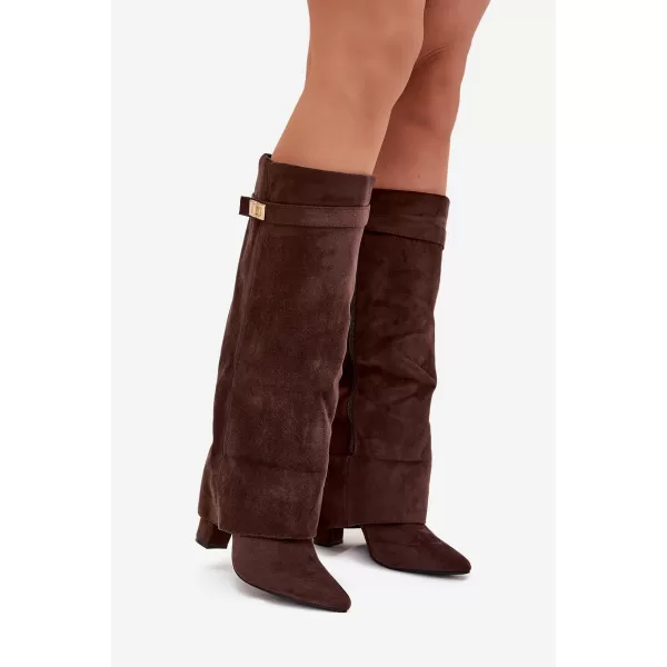  Dámské kozačky BOTO CLS-370/LA3150/CLS-603 BROWN 