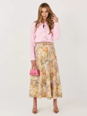 Dámská sukně ITALY MODA IT-SD-FL9850-2.17 YELLOW