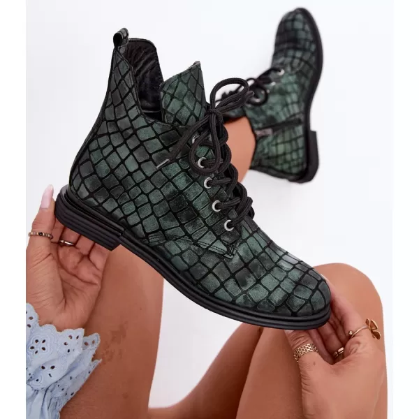  Dámské kotníkové boty ARTIKER 55C1325 GREEN/BLACK 