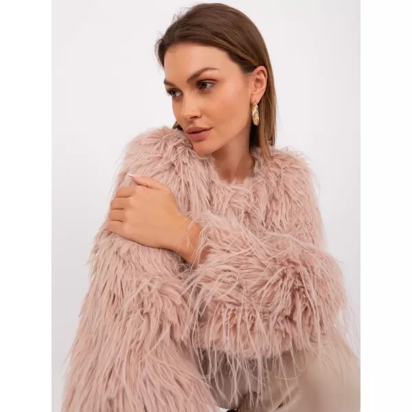  Dámská bunda WOOL FASHION ITALIA AT-KR-2359.96P GRAY-PINK 