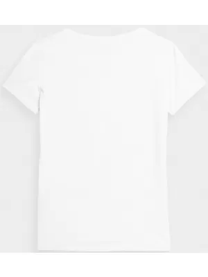 Dámské triko 4F 4FWMM00TTSHF2356 WHITE