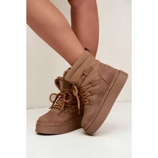  Dámské sněhule BIG STAR SHOES UU274190 BROWN/BEIGE 