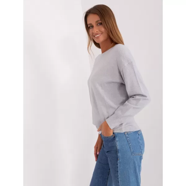  Dámský svetr WOOL FASHION ITALIA AT-SW-2325.95P LIGHT GREY 