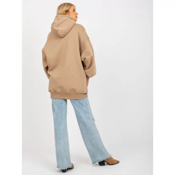  Dámská mikina EX MODA EM-BL-694.20X DARK BEIGE 